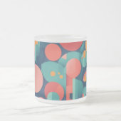 Mug en verre dépoli 10 oz - Tapis géométrique mini (Centre)