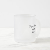 Mug en verre dépoli 10oz : Mon père Mon vieux moi (Devant droit)