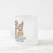 Mug en verre dépoli 10oz : Mon père Mon vieux moi (Devant gauche)