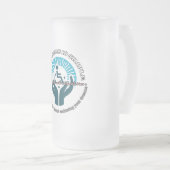 Mug en verre dépoli, 16 oz (Devant droit)