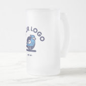 Mug en verre dépoli (16 oz) (Devant droit)