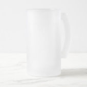 Mug en verre dépoli, 16 oz (Devant droit)