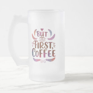 Mug en verre dépoli 16 oz pour les amateurs de caf