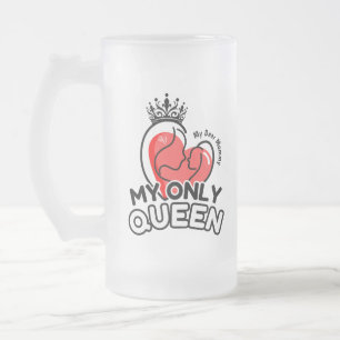 Mug en verre dépoli 16oz : Ma seule reine
