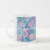 Mug en verre dépoli au graphisme stylé (Gauche)