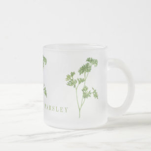 MUG EN VERRE DÉPOLI AU PERSIL FRAIS