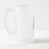 Mug en verre dépoli avec conception Abstraite de t (Gauche)