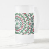 Mug en verre dépoli avec design couleur italienne (Devant droit)