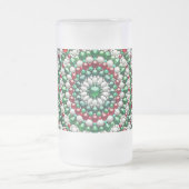 Mug en verre dépoli avec design couleur italienne (Centre)