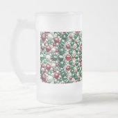 Mug en verre dépoli avec design couleur italienne (Gauche)