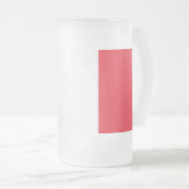 Mug en verre dépoli avec drapeau de la France (Devant droit)