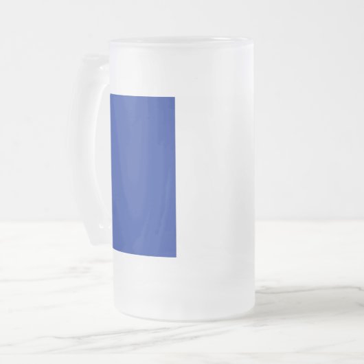 Mug en verre dépoli avec drapeau de la France (Devant gauche)