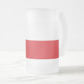 Mug en verre dépoli avec drapeau de la Tchéquie (Devant droit)