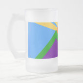 Mug en verre dépoli avec drapeau de Manitou Spring (Gauche)