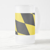 Mug en verre dépoli avec drapeau de Munich (Devant droit)