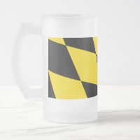 Mug en verre dépoli avec drapeau de Munich