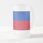 Mug en verre dépoli avec drapeau des Philippines (Devant droit)