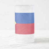 Mug en verre dépoli avec drapeau des Philippines (Centre)