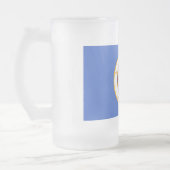 Mug en verre dépoli avec drapeau du Minnesota (Gauche)