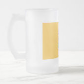 Mug en verre dépoli avec drapeau du New Jersey (Gauche)
