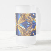 Mug en verre dépoli avec la Suède Conception des c (Devant droit)