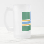 Mug en verre dépoli avec le drapeau de Portland, U (Gauche)