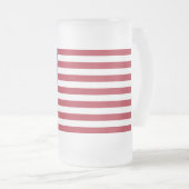Mug en verre dépoli avec le drapeau des États-Unis (Devant droit)