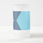 Mug en verre dépoli avec le drapeau du Minnesota,  (Centre)