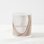 Mug en verre dépoli dans graphique élégant (Centre)