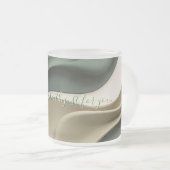 Mug en verre dépoli dans graphique élégant (Devant droit)