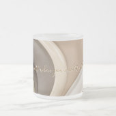 Mug en verre dépoli dans graphique élégant (Centre)