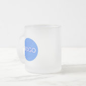 Mug en verre dépoli de marque (10 oz) (Devant gauche)