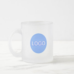 Mug en verre dépoli de marque (10 oz)