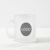 Mug en verre dépoli de marque unique (logo et nom) (Gauche)