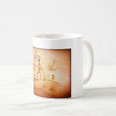 Mug en verre dépoli, lapin de 10 oz dans le désert (Devant droit)