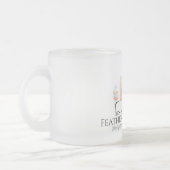 Mug en verre dépoli, logo FITW 10 oz (Gauche)