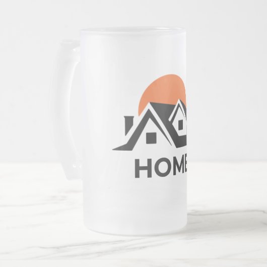 Mug en verre dépoli moderne pour une décoration in (Devant gauche)