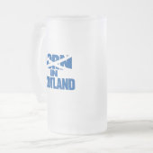 Mug en verre dépoli « Né en Écosse » (Devant gauche)