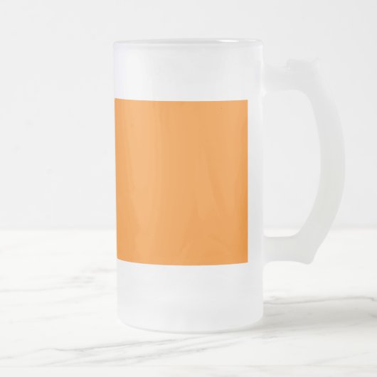 Mug en verre dépoli orange (Droit)