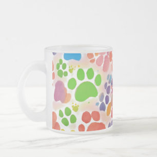 Mug en verre dépoli - Posters de animaux écotactiq