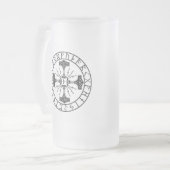 Mug en verre dépoli, Valhalla Oliver | Mjollnir (Devant gauche)