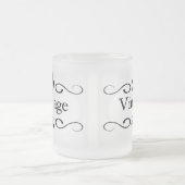 Mug en verre dépoli - Vintage (Centre)