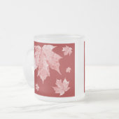 Mug en verre feuille d'érable - Abstrait (Devant gauche)