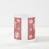 Mug en verre feuille d'érable - Abstrait (Centre)