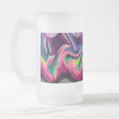 Mug en verre Fiesta 5 (rose) givré (Gauche)