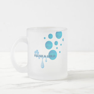mug en verre frais et froid