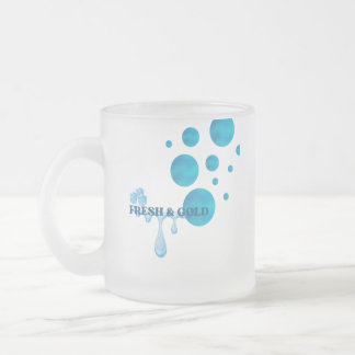 mug en verre frais et froid