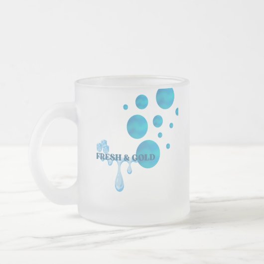 mug en verre frais et froid (Gauche)