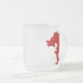 Mug en Verre Frosted SCA Tir-y-Don (Devant droit)