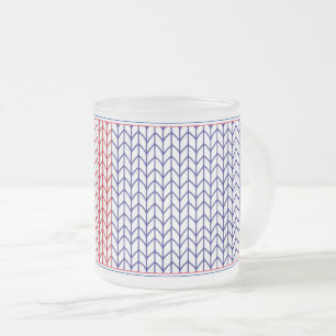 Mug en verre givré AMERICAN KNIT
